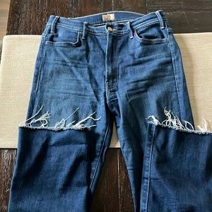 Mother Jeans - Hustler Ankle frayed Jeans